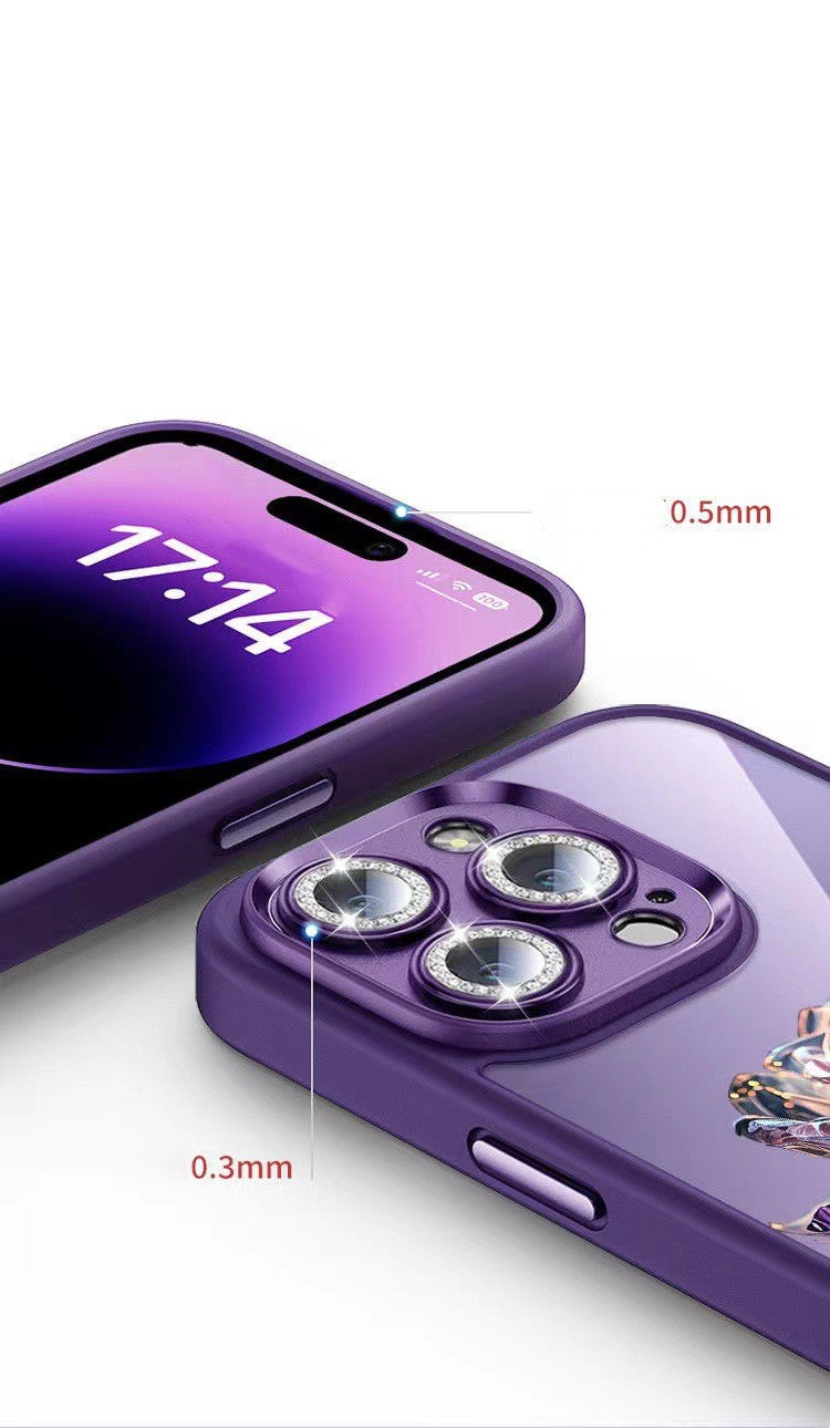 Rose Phone Case With Lens Film