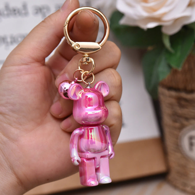 Mr Bear Colorful Keychain Couples Gift
