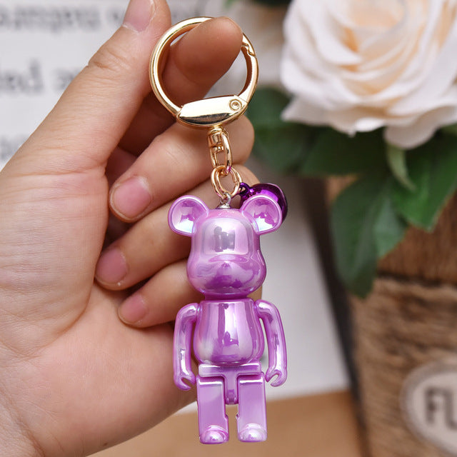 Mr Bear Colorful Keychain Couples Gift