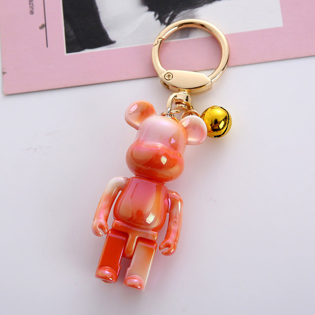 Mr Bear Colorful Keychain Couples Gift