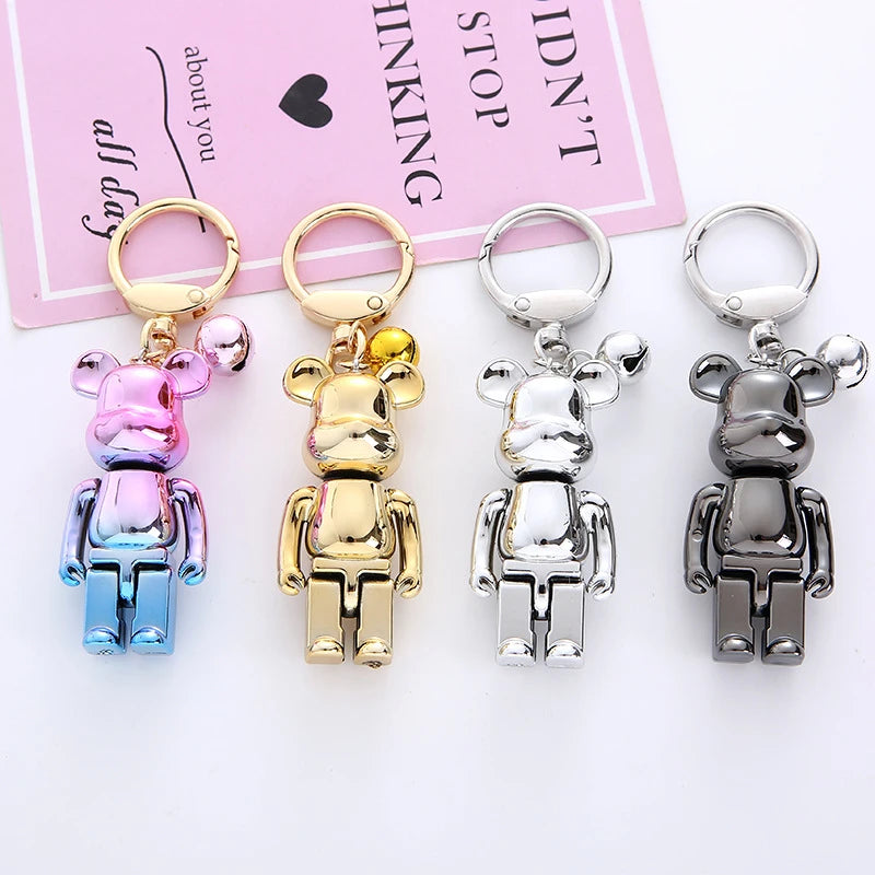 Mr Bear Colorful Keychain Couples Gift