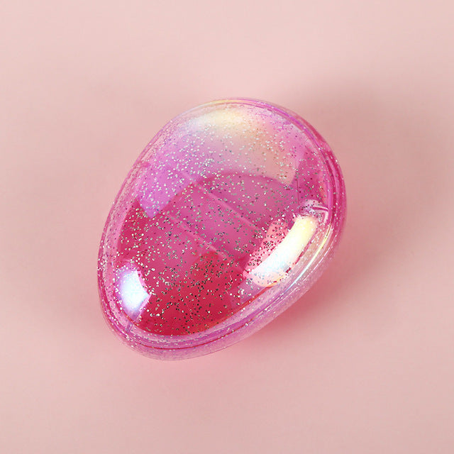 Mini Detangling Hair Brush Egg Round Shape