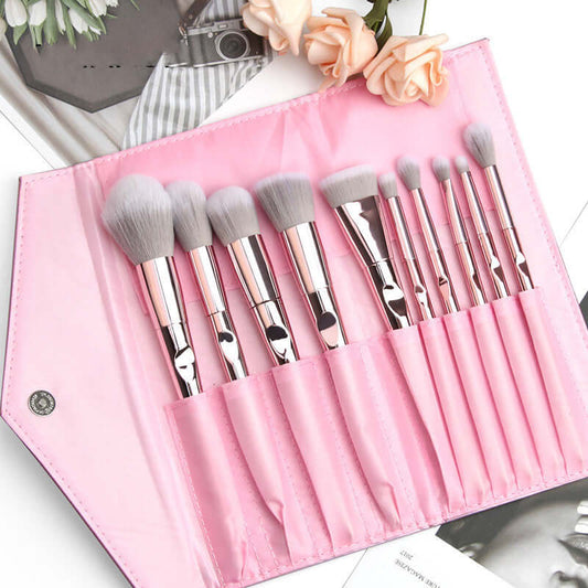 10 wet And Wild Makeup Brushes Set With Brush Bag Makeup Tools