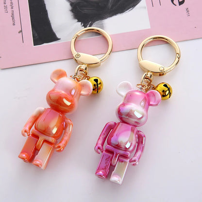 Mr Bear Colorful  Keychain Couples Gift